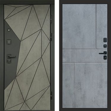 Дверь Termo-door Геометрия Бетон Горизонт бетон темный