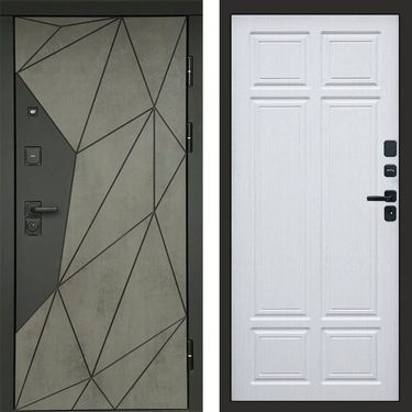 Дверь Termo-door Геометрия Бетон Лиственница премиум