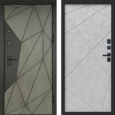 Дверь Termo-door Геометрия Бетон Лучи бетон светлый