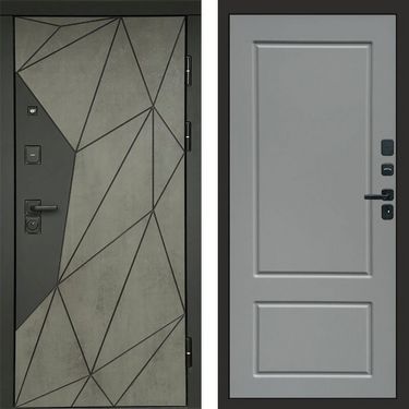 Дверь Termo-door Геометрия Бетон Марсель grey софт