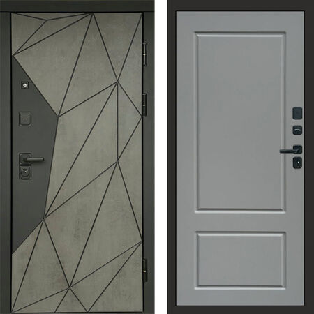 Входная дверь Termo-door Геометрия Бетон Марсель grey софт