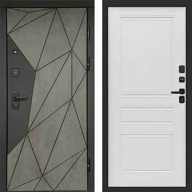 Дверь Termo-door Геометрия Бетон Классика лиственница