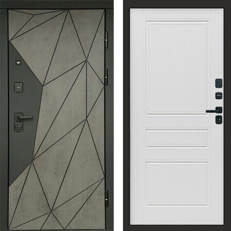 Входная дверь Termo-door Геометрия Бетон Классика лиственница