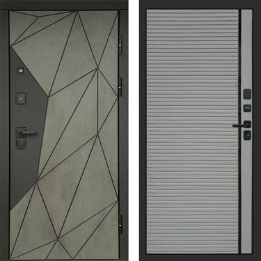 Дверь Termo-door Геометрия Бетон porte grey софт