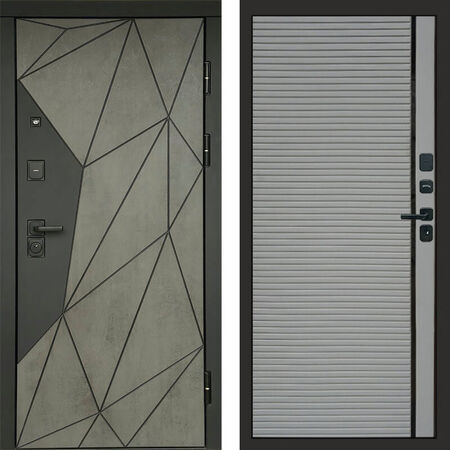 Входная дверь Termo-door Геометрия Бетон porte grey софт