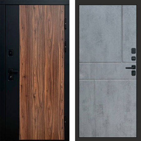 Входная дверь Termo-door Флэш Горизонт бетон темный