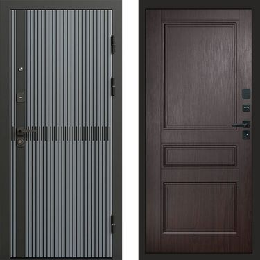 Дверь Termo-door Граунд грей Классика венге