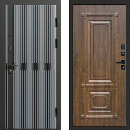 Входная дверь Termo-door Граунд грей Мадрид дуб