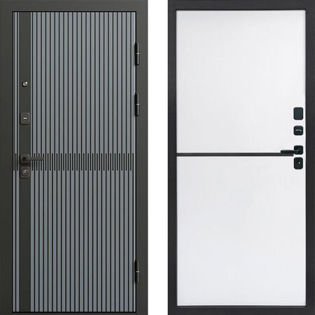 Входная дверь Termo-door Граунд грей Нео White