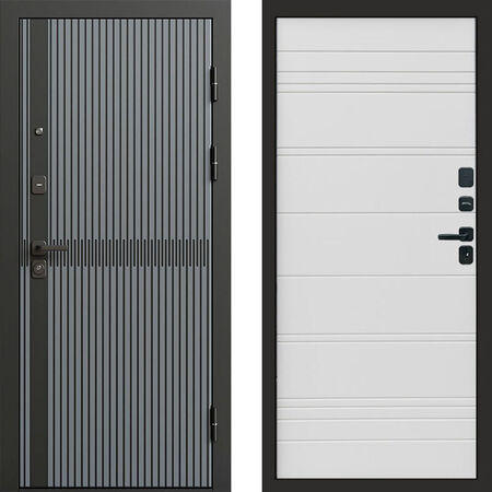 Входная дверь Termo-door Граунд грей White line