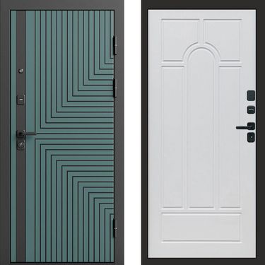 Дверь Termo-door Квантум velutto verde Арка белое дерево