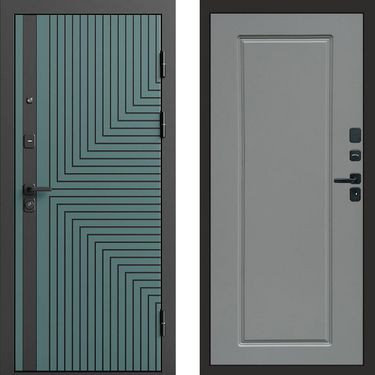 Дверь Termo-door Квантум velutto verde Гранд grey софт