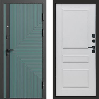 Дверь Termo-door Квантум velutto verde Классика белый матовый