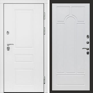 Входная дверь Termo-door Орегон White Арка белое дерево