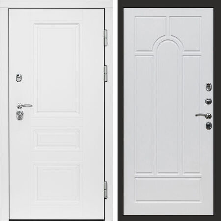Входная дверь Termo-door Орегон White Арка белое дерево