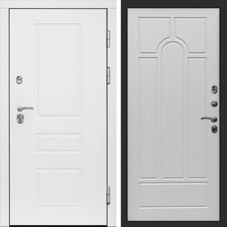 Входная дверь Termo-door Орегон White Арка лиственница