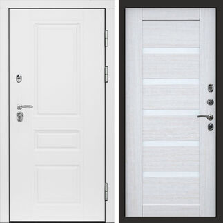 Входная дверь Termo-door Орегон White Царга лиственница
