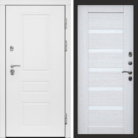 Входная дверь Termo-door Орегон White Царга лиственница