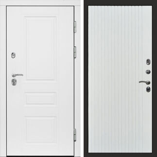 Входная дверь Termo-door Орегон White Flat белый софт