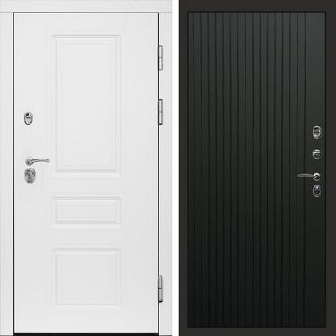 Дверь Termo-door Орегон White Flat черный кварц