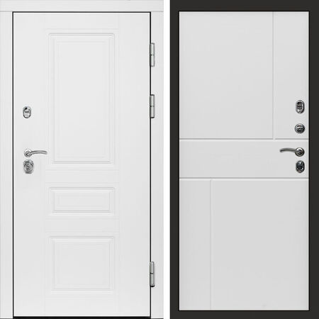 Входная дверь Termo-door Орегон White Горизонт белый