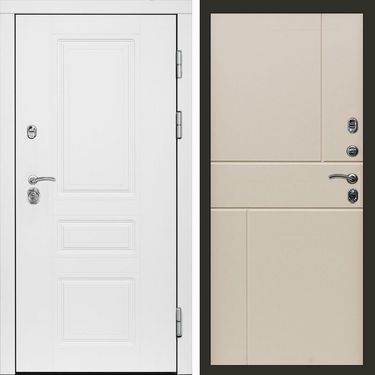 Дверь Termo-door Орегон White Горизонт слоновая кость