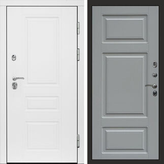 Входная дверь Termo-door Орегон White Лион grey софт