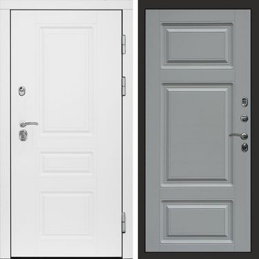 Дверь Termo-door Орегон White Лион grey софт