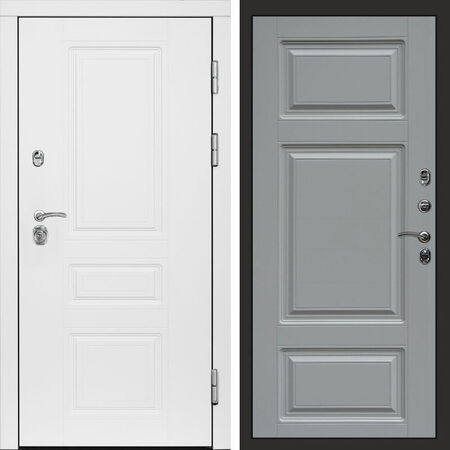 Входная дверь Termo-door Орегон White Лион grey софт