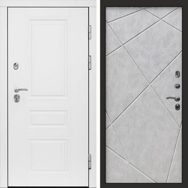 Дверь Termo-door Орегон White Лучи бетон светлый