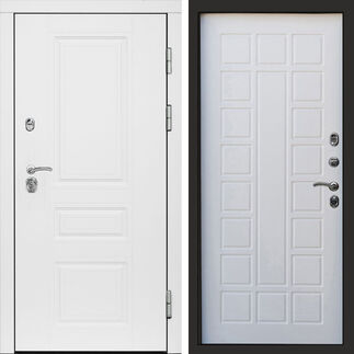 Входная дверь Termo-door Орегон White Престиж белое дерево