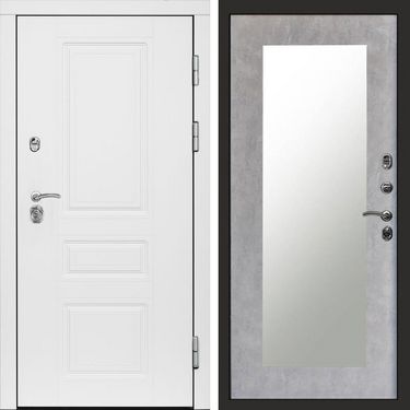 Дверь Termo-door Орегон White Зеркало триумф бетон светлый
