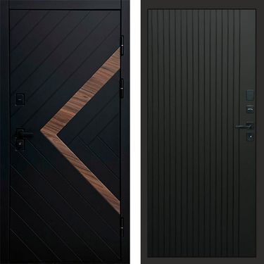 Дверь Termo-door Плэй Flat черный кварц