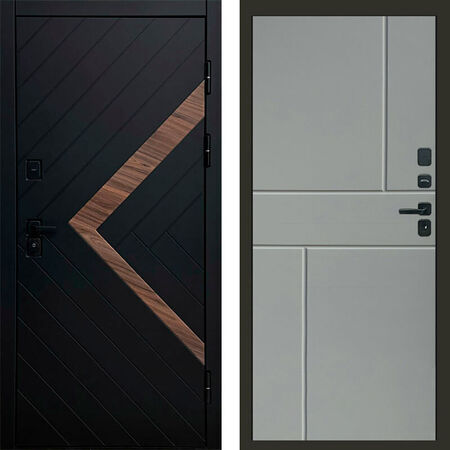 Входная дверь Termo-door Плэй Горизонт Grey софт