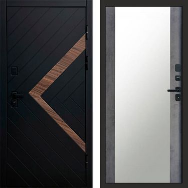 Дверь Termo-door Плэй Зеркало бетон темный