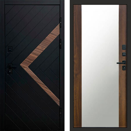 Входная дверь Termo-door Плэй Зеркало дуб