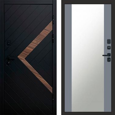 Дверь Termo-door Плэй Зеркало grey софт