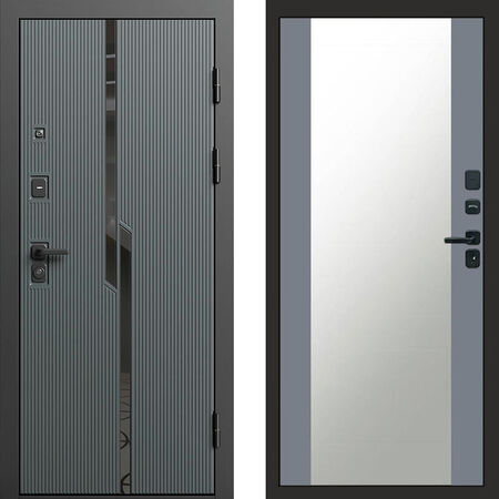 Входная дверь Termo-door Прайм Зеркало grey софт