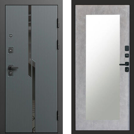 Входная дверь Termo-door Прайм Зеркало триумф бетон светлый