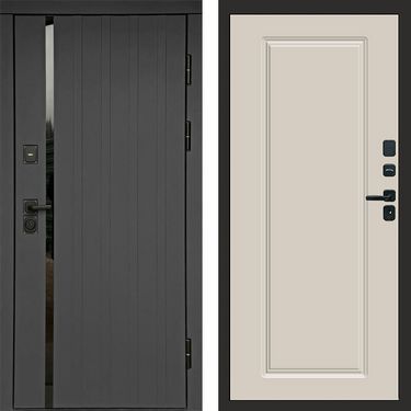 Дверь Termo-door Роял графит Гранд слоновая кость