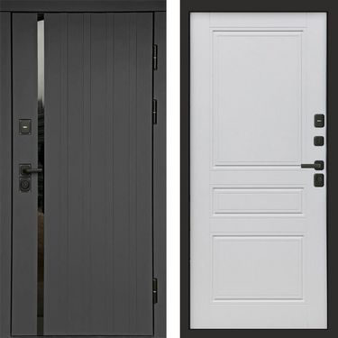 Дверь Termo-door Роял графит Классика белый матовый