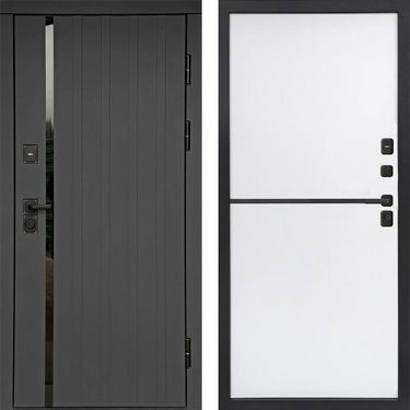 Дверь Termo-door Роял графит Нео White