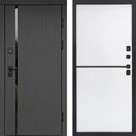 Входная дверь Termo-door Роял графит Нео White