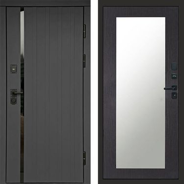 Дверь Termo-door Роял графит Зеркало триумф венге