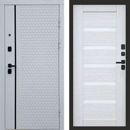 Входная дверь Termo-door Simple white Царга лиственница