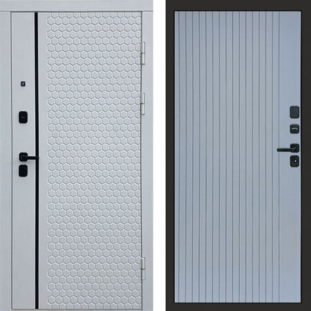 Входная дверь Termo-door Simple white Flat grey софт
