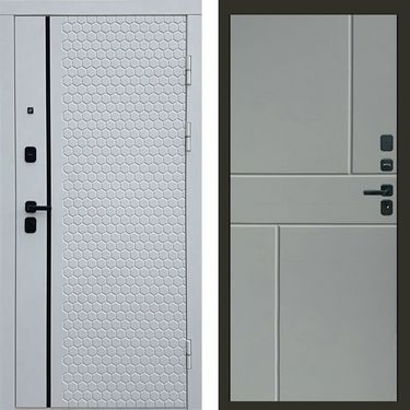 Дверь Termo-door Simple white Горизонт Grey софт