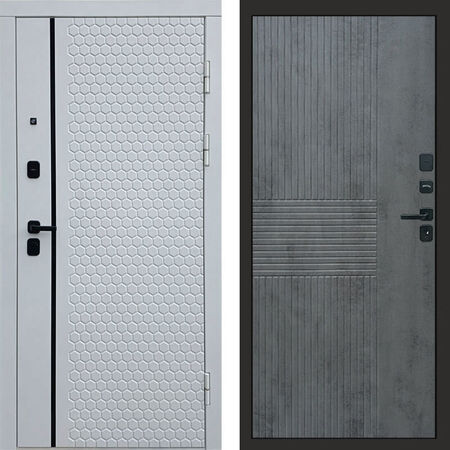 Входная дверь Termo-door Simple white Мастино бетон темный