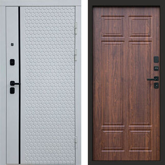 Входная дверь Termo-door Simple white Орех премиум