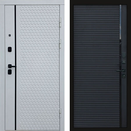 Входная дверь Termo-door Simple white Porte black